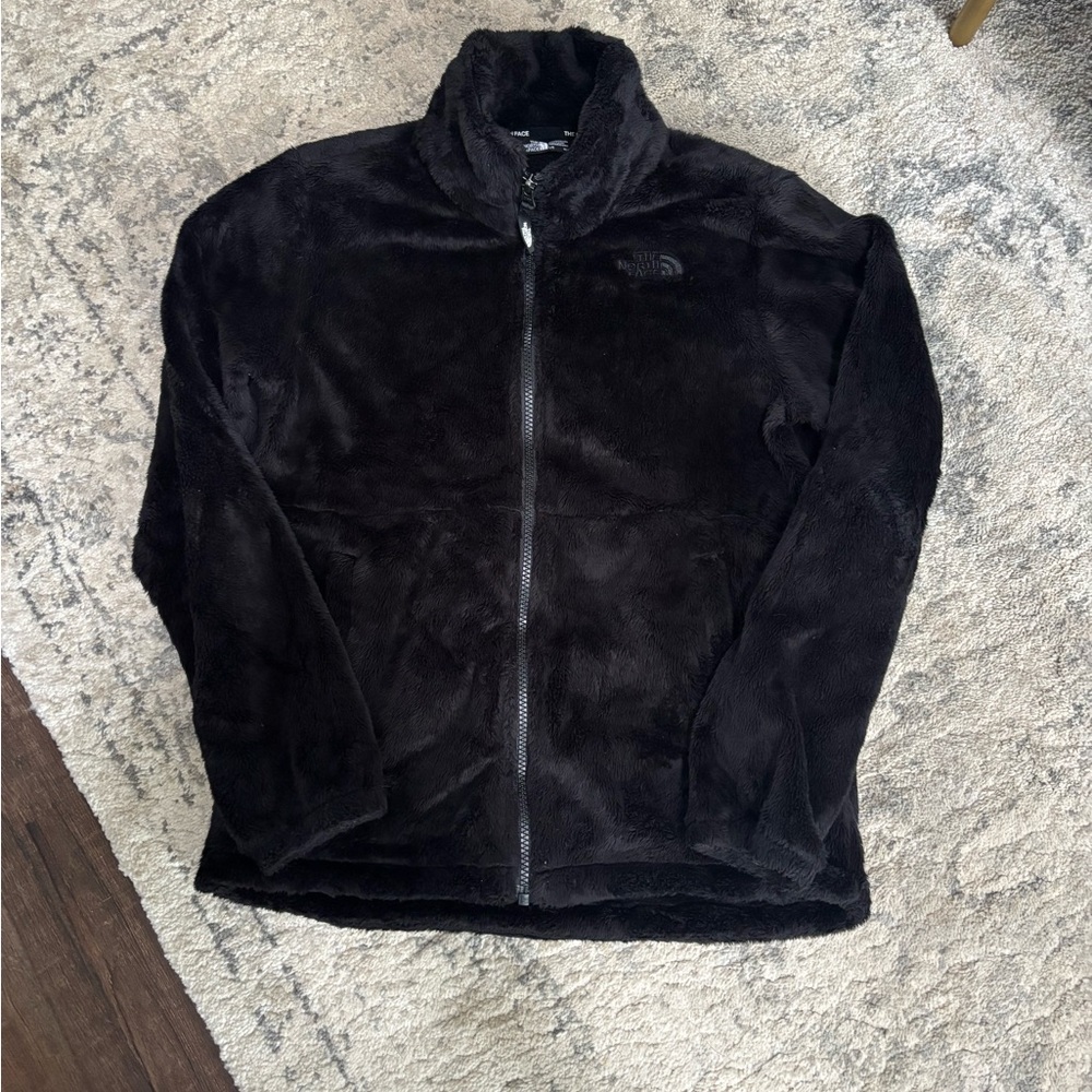 Black Fleece Zip-Up Jacket
